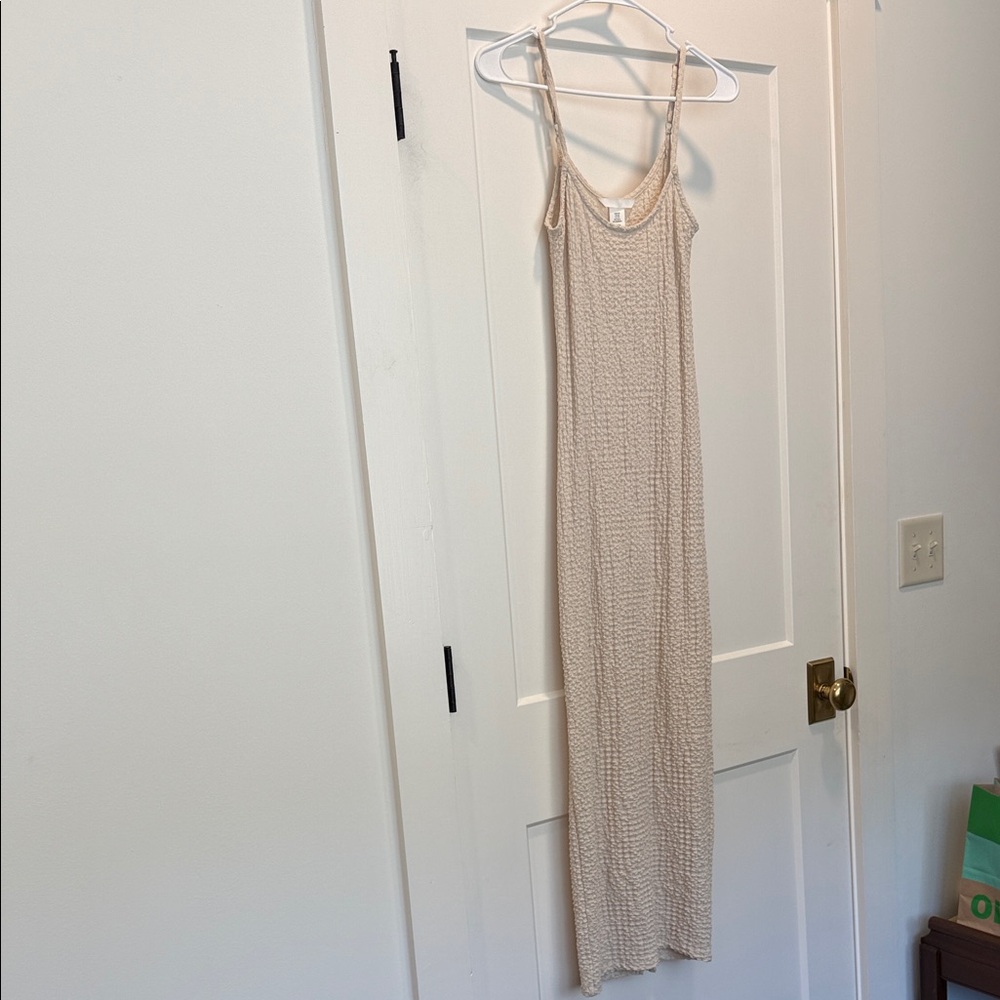Elegant Cream Maxi Dress